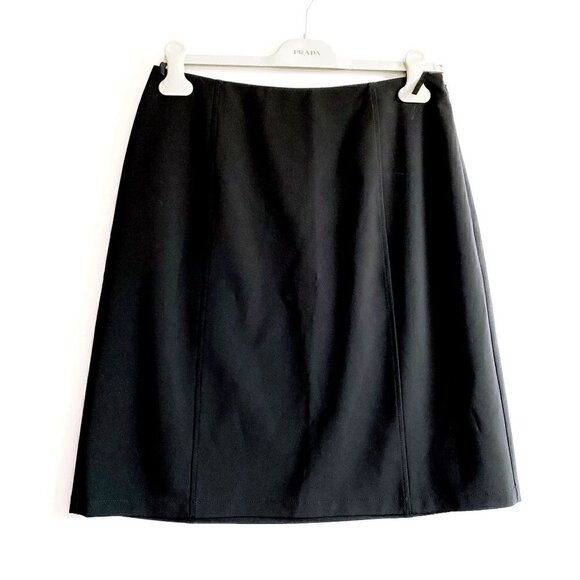 Prada Black Signature tech stretch skirt, Size 46 Italian (US 12) - Picture 14 of 15